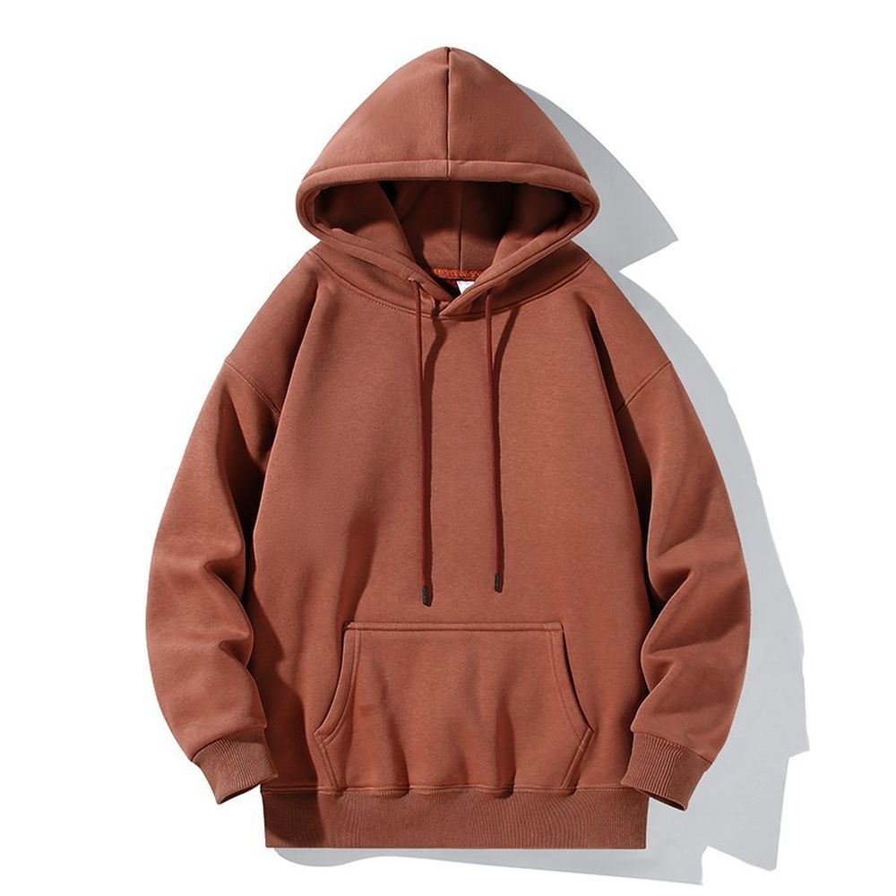 Men's Minimalist Retro Loose-Fit Hoodie