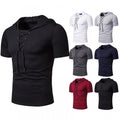 New Summer Neckline Short-Sleeved Hooded T-Shirt